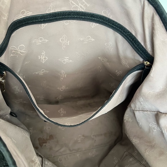 Cole Haan Black Woven Leather Tote Bag - Picture 8 of 9